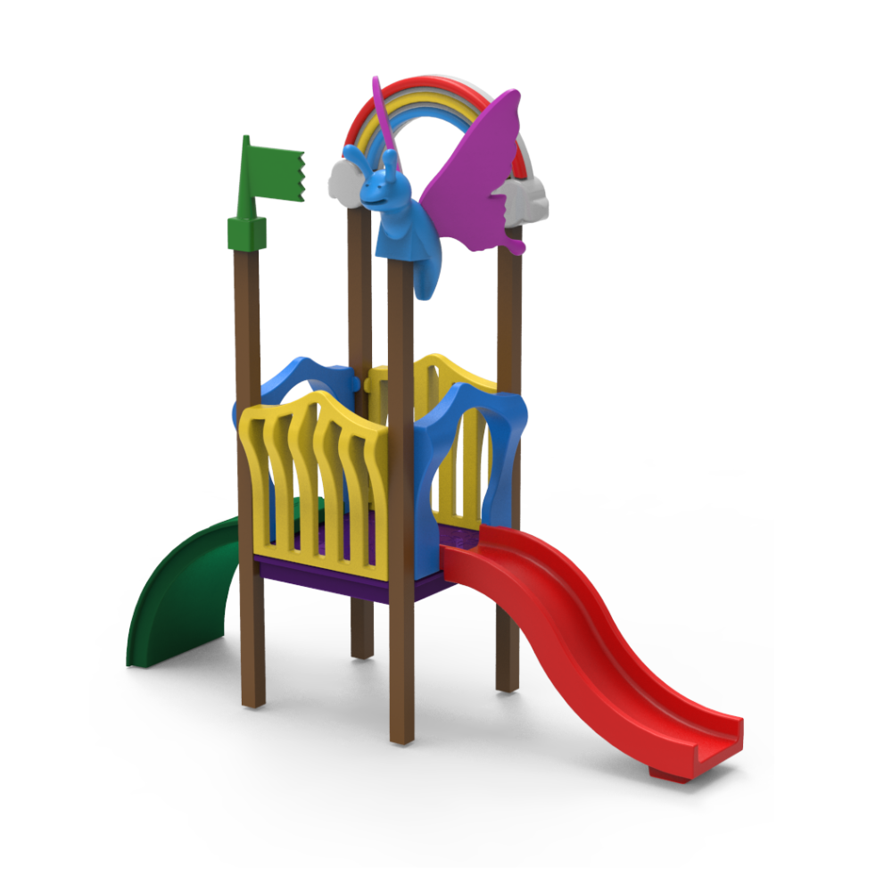 PLAYGROUND MODULAR REINO DO ARCO ÍRIS II