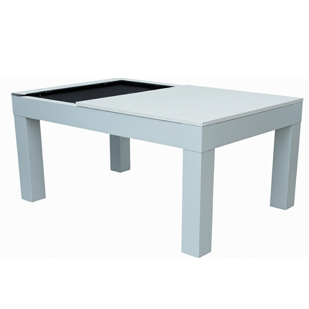 Mesa de Sinuca/Bilhar e Jantar Premium White 2,32x1,32m Dinâmica Diversões Mesa de Sinuca/Bilhar e Jantar Premium White 2,32x1,32m Dinâmica Diversões