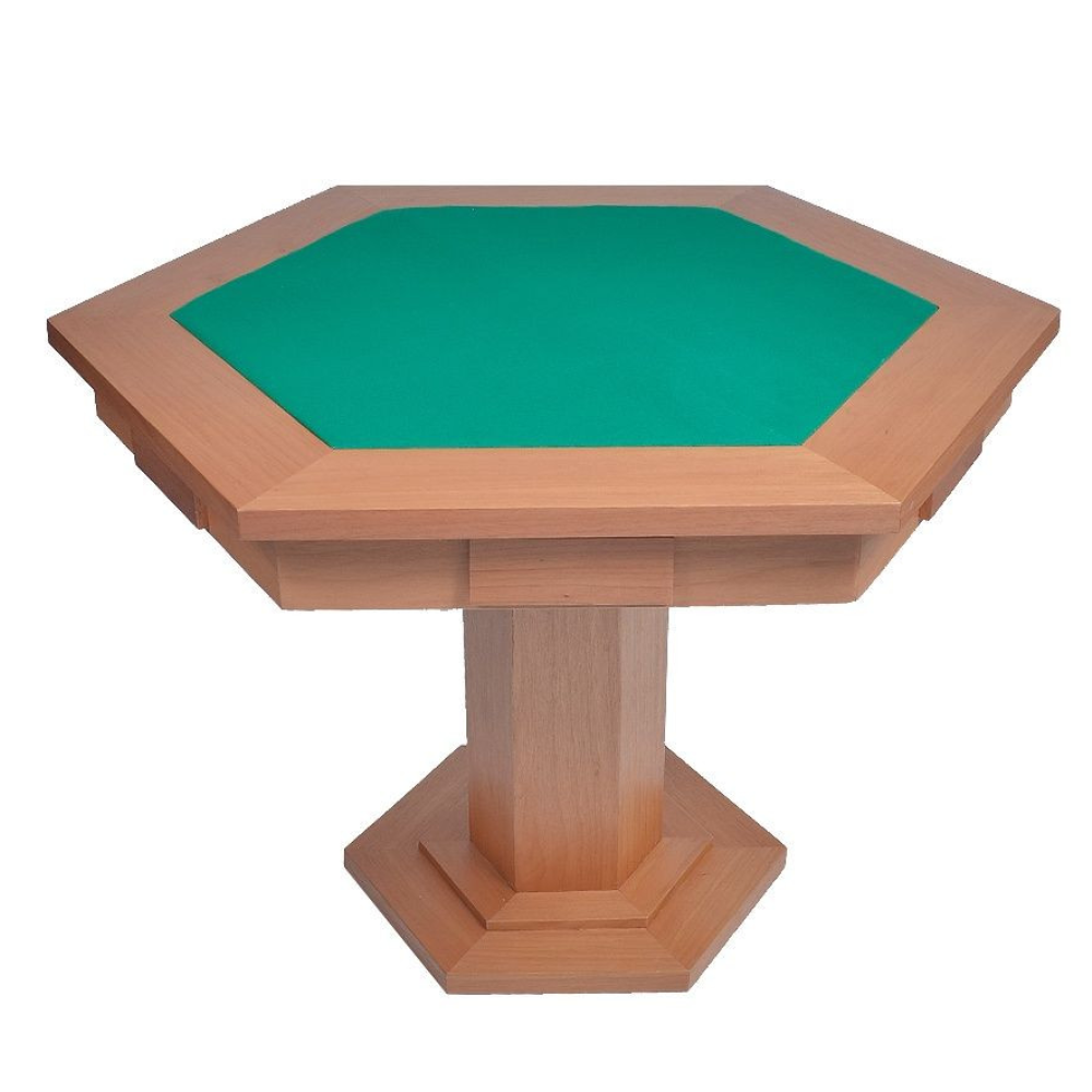 Mesa de Carteado Sextavado com Gavetas Dinâmica Diversões Mesa de Carteado Sextavado com Gavetas Dinâmica Diversões