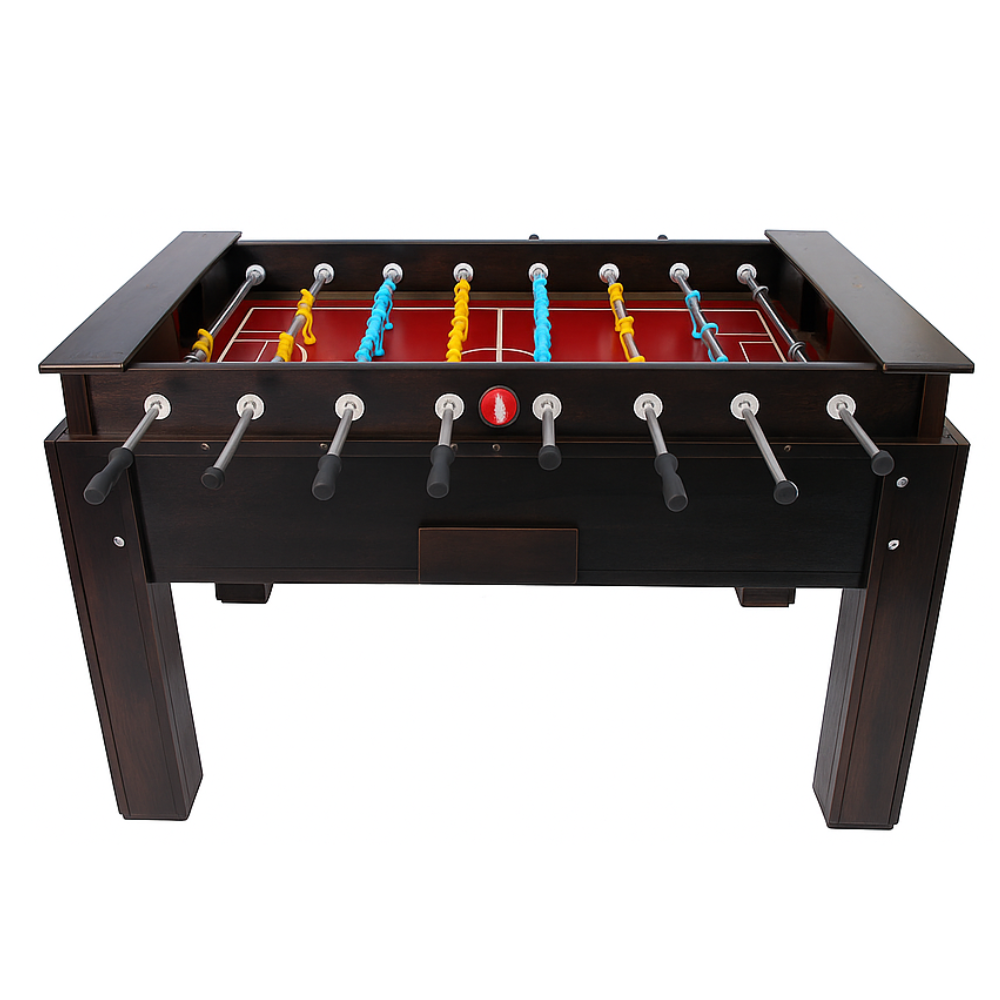 Mesa de Pebolim/Totó Black Oficial com Ferros Passantes Dinâmica Diversões