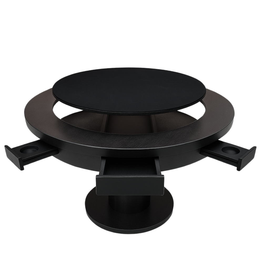 Mesa de Carteado Black Reversível para Xadrez Dinâmica Diversões Mesa de Carteado Black Reversível para Xadrez Dinâmica Diversões